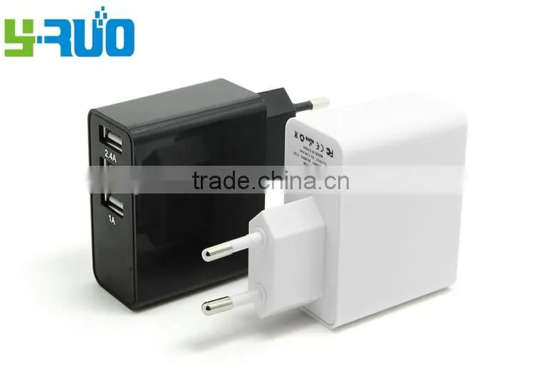 High quality Three 3 USB ports wall charger for tablet pc, mobile iphone, ipad, and samsung galaxy with 5V 3.4A output