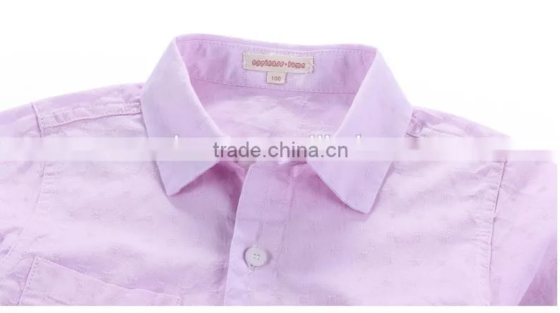 The boy embroidery wholesale cartoon cotton long sleeve shirt
