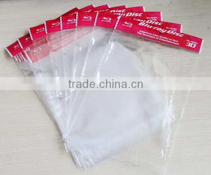 custom printed cellophane bag with logo poly bag with header