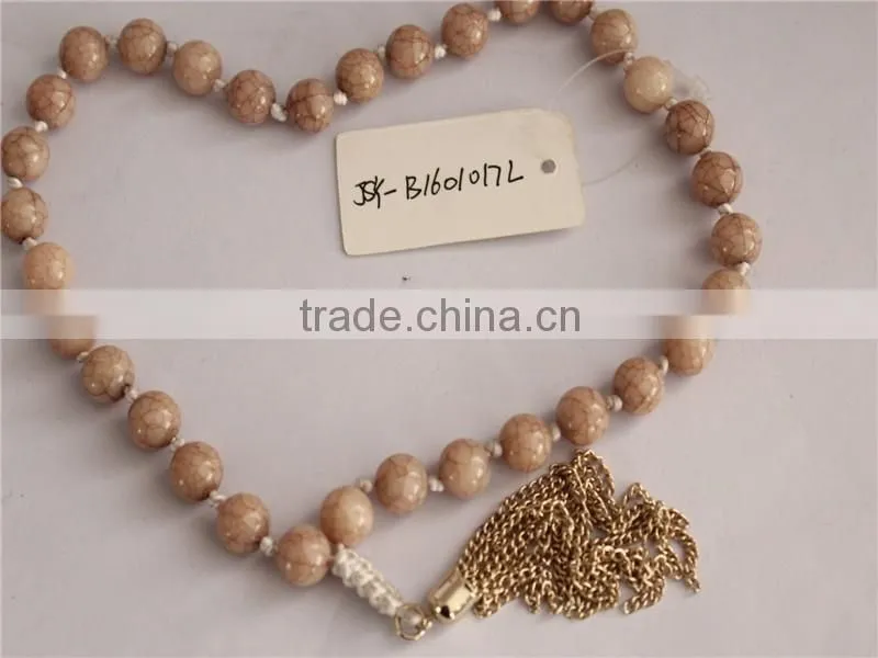 Hot selling fashion design acrylic beads necklace women necklace jewerly