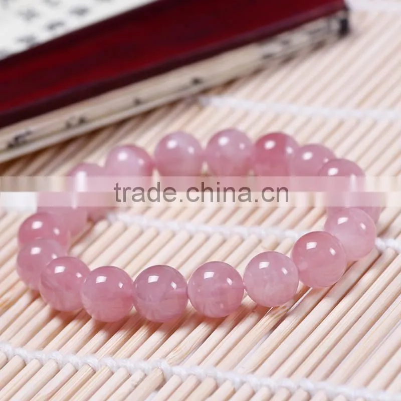 wholesale youth fashion vibrant pink crystal bracelet for gift