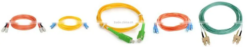 fiber optic patch cable / sc upc fibra patch cable / singlemode pvc optic fibre patchcord