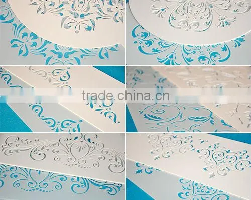 Chinese cookie stencils set,coffee stencils,classic cup cake topper stencils