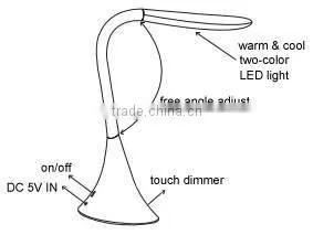 Hot selling LED desk lamp with USB connect
