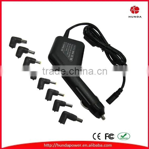 OEM single USB port 90-watt portable universal notebook vehicle charger for Dell, HP, Asus, Acer