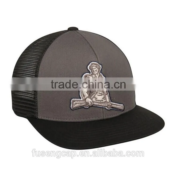 100% Cotton 6 Panel Custom Baseball Cap Adjustable Performance Hat