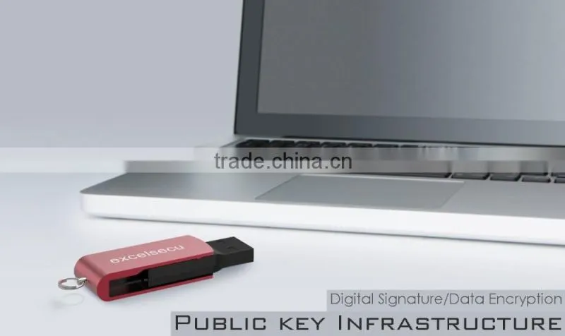 ESECU Customized metal casing USB security dongle etoken cryptograhic key digital certificate