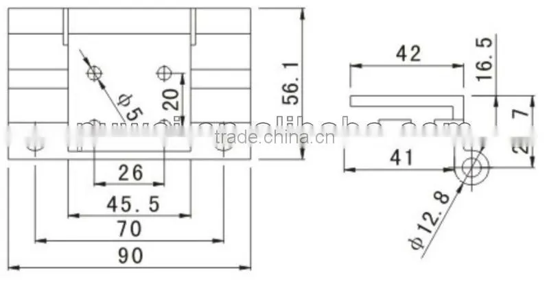 80318910 Aluminum casement window hinge