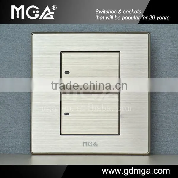 16A 250V 2 gang 2 way switch