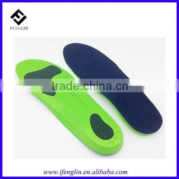 new design insole for flat foot orthotic insole pad 3/4 orthotic insoles