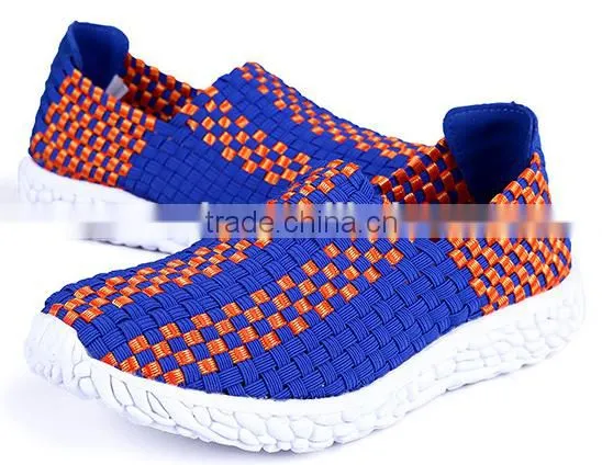 trendy woven elastic comforable handmade shoe sport shoe