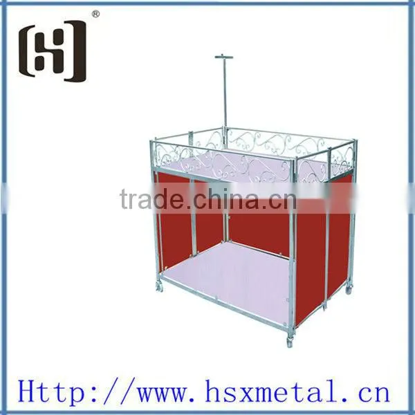 supermarket foldable exhibition promotion table HSX-S671 display stand promotion
