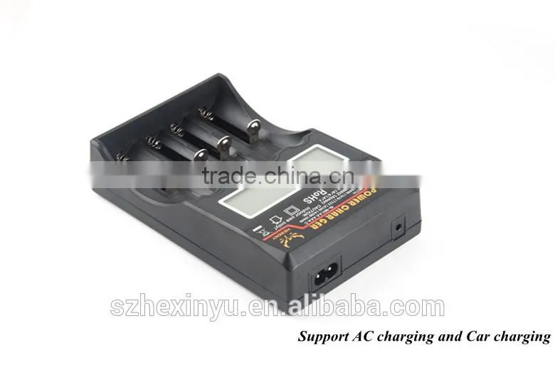 4 slot AA/AAA NiMH LCD Smart Battery Charger