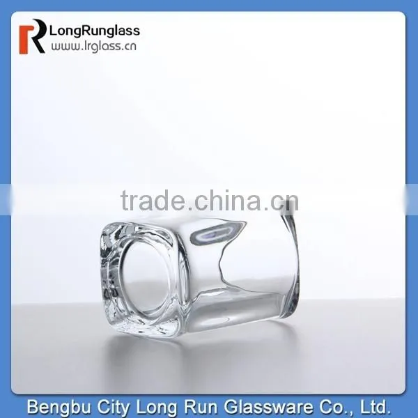 LongRun anhui whole sale square wine glass with heavy base