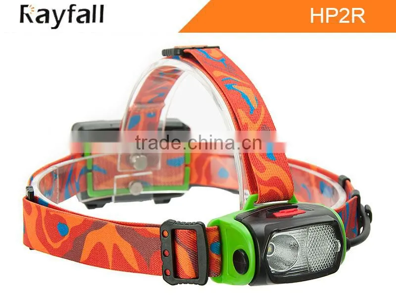 Outdoor waterproof 6 modes design rechargeable led headlight headlamp for camping