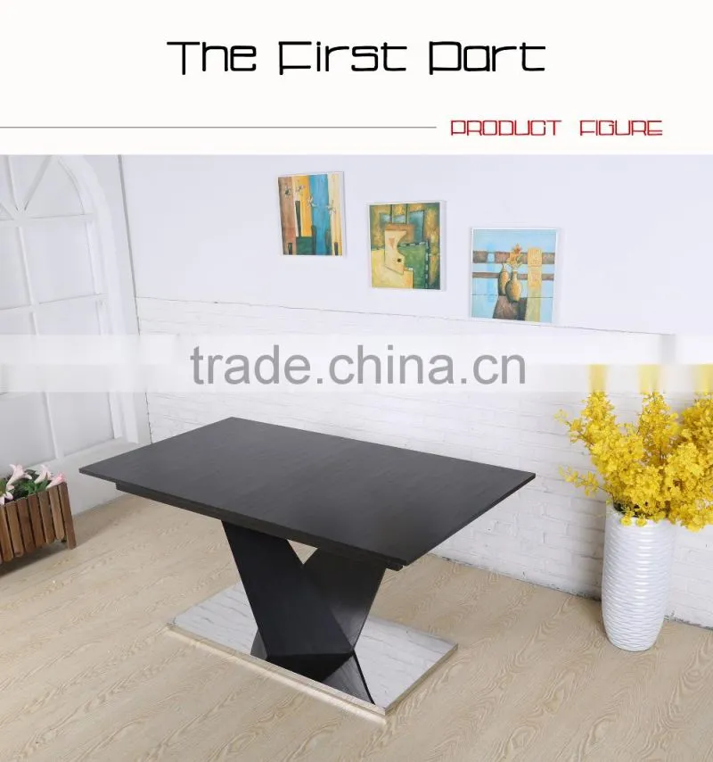 Modern Home Furniture MDF Extension Dining Table Wooden Table