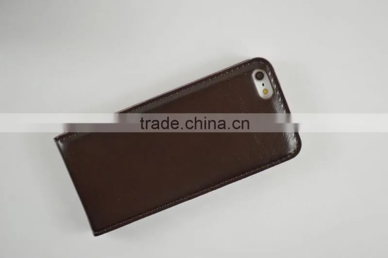 2016 Hot Sale New Style PU Leather case for iphone 6 with up and down flip cover case