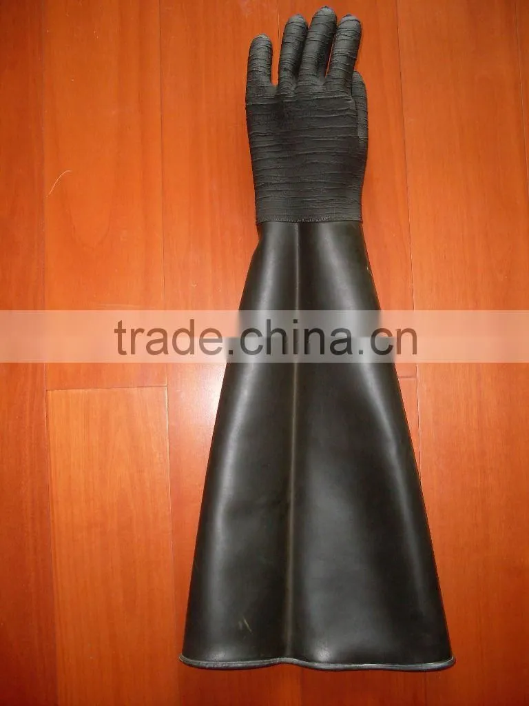 Thicken Stripe wear sandblasting gloves