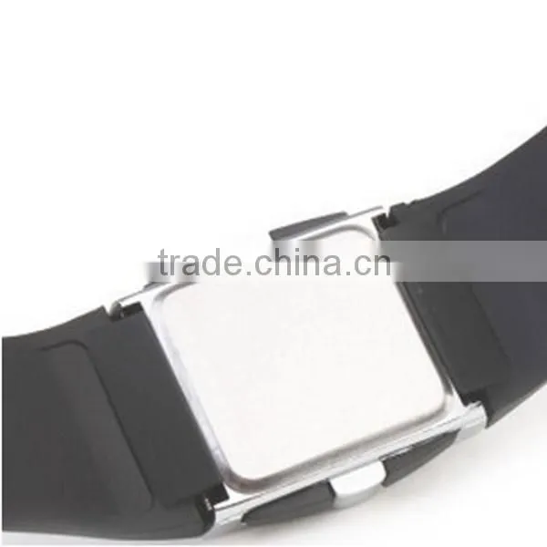 Black Fashion LED silicone electronic watch sport watch magnetic watch strap