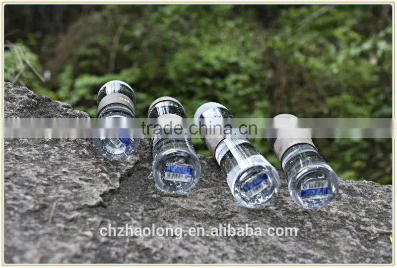 promotional plastic water bottle clear plastic drinking water bottle with fancy design