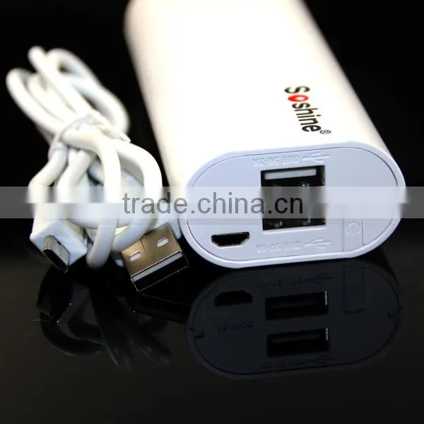 Soshine power bank 2x 18650 Power Bank for mobile phone for camera and MP3 plaeyr power bank charger