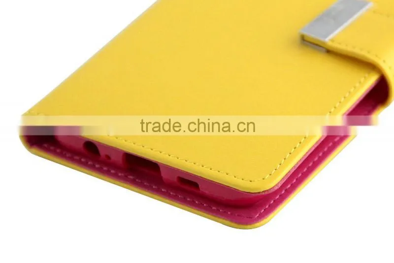 2016 Leather Flip Mercury Rich Diary wallet cover case for Samsung Galaxy S7 & Edge Plus