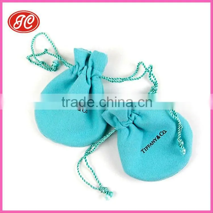1 logo microfiber jewelry bag for any jewelry