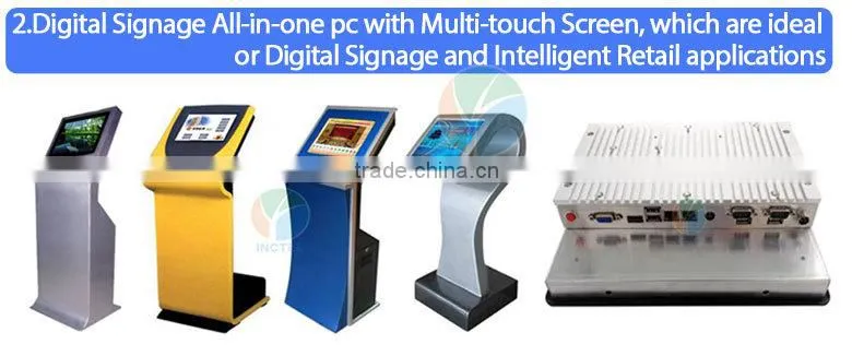 13.3 inch All-in-One POS industrial 4-wire resistive touchscreen computer 1280*800 Win linux install 8G RAM 1TB HDD