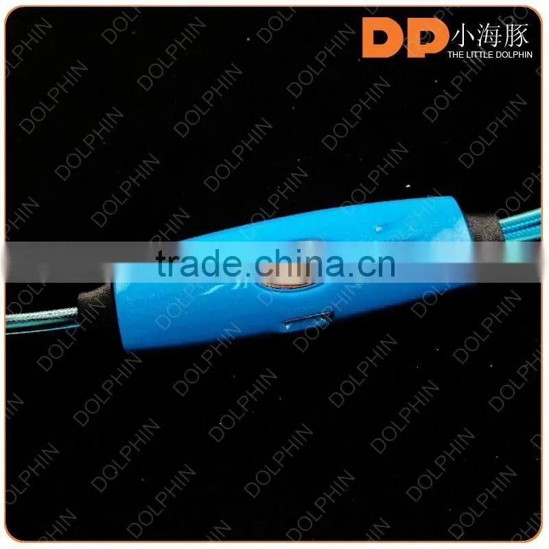 Cheap Fashion visible flow light EL earphone glow earbuds customized logo
