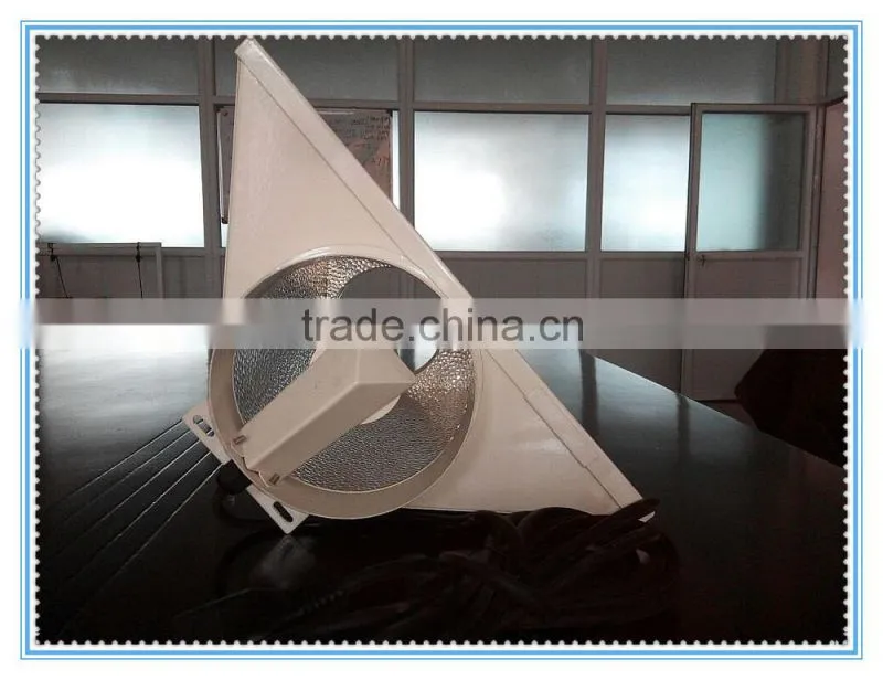 Hydroponics light reflector air cool hood for greenhouse