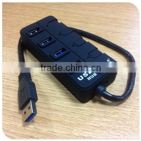 Plug and play Super Speed 4-Port USB 3.0 HUB