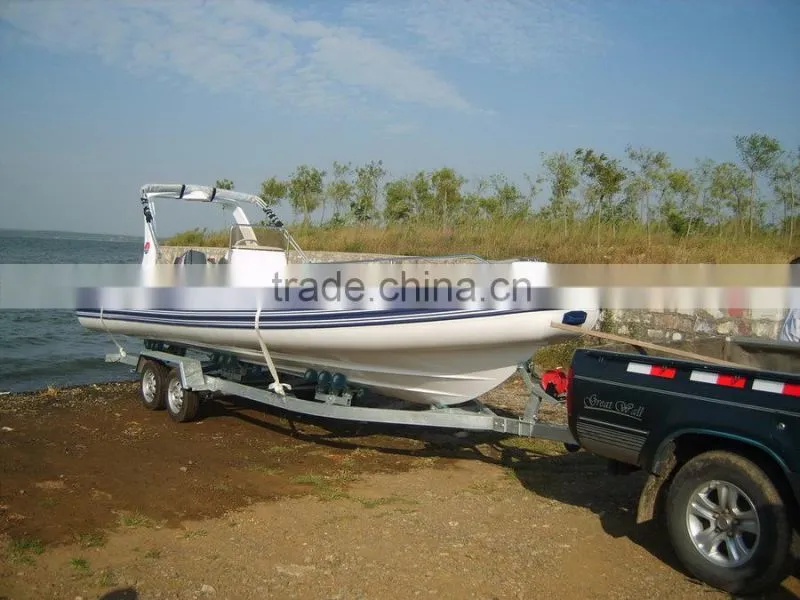 Hypalon rigid inflatable boat 7.3m, RIB730C