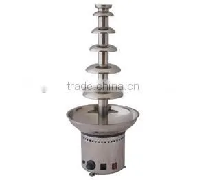 Popular party 6 Tiers Stainless steel commercialrival chocolate fountain stand machine, chocolate fondue fountain