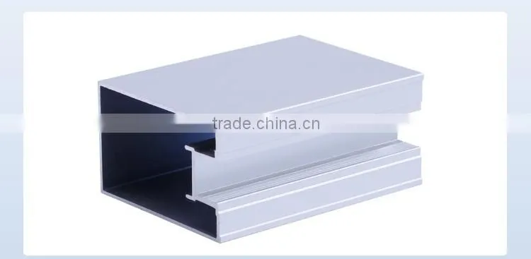 Manufacturer OEM aluminium wardrobe extrusion profiles for closet door