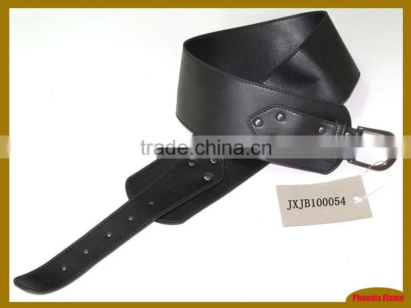 new design pu belt with flat buckle