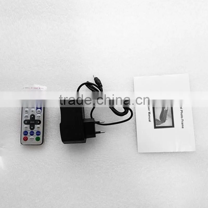 Best choice wall mountable 7 inch battery operated digital photo frame 7"