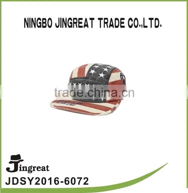 100% cotton army caps flat brim sport hats for men&women