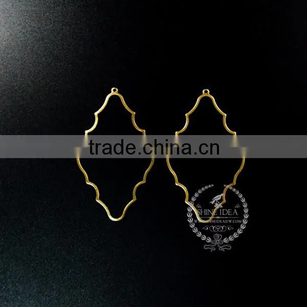 53*31mm raw brass hollow cloud pendant charm DIY earrings chandelier jewelry findings 1800158