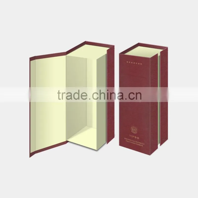 Custom-made high-end red single wine gift box paperboard case
