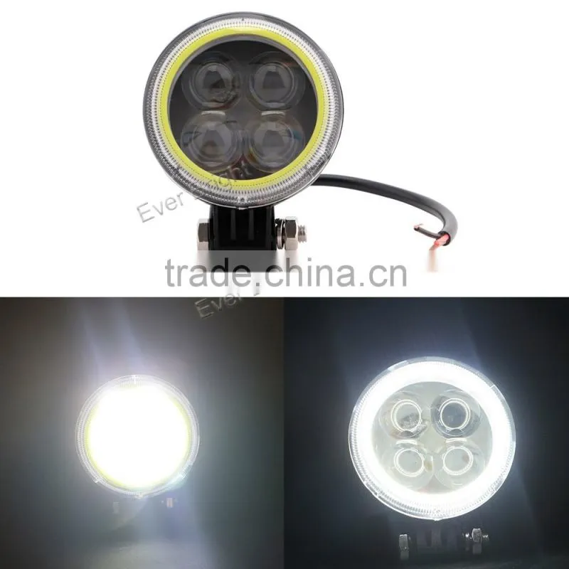 9-16V dc work led light with angle eye waterproof 12W 4D led working light