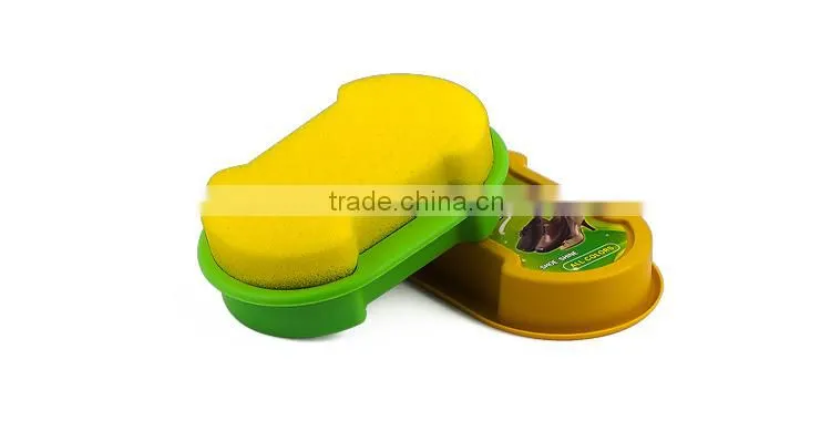 innovative new products best shoe polish brand leather shoes double-faced instant shoe shine sponge wholesale