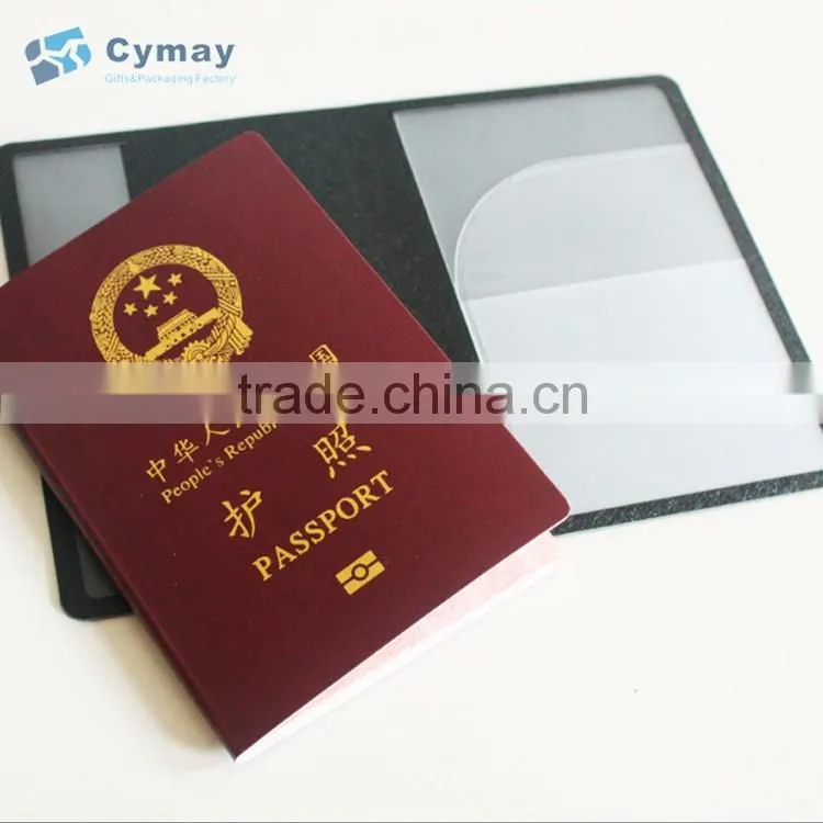 Cheap PVC passport holder clear plastic cover
