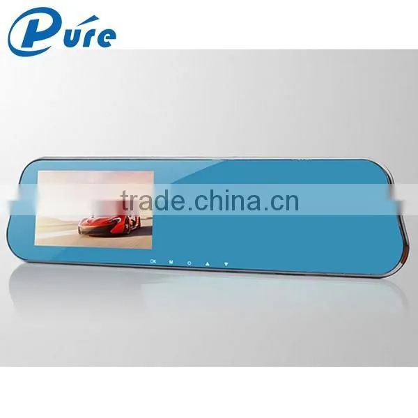 Double Camera Video Car Recorder Rearview Mirror Car Black Box Dual Lens 4.3 Inch Car Camera Recorder