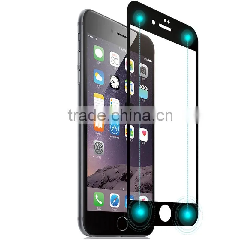 HUYSHE 0.2mm Gorilla glass fulljion smart tempered glass screen protector for iphone 6 full cover tempered screen protector