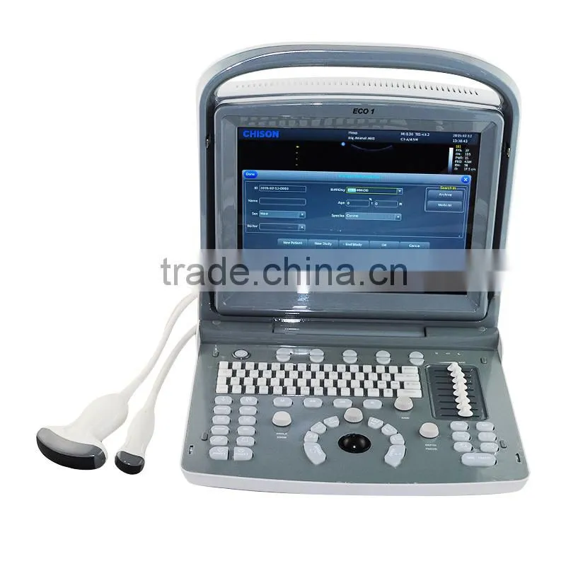 2015 hot selling Veterinary Instrument Ultrasound Scanner ECO1 VET with 2.5-11MHz probe frequency