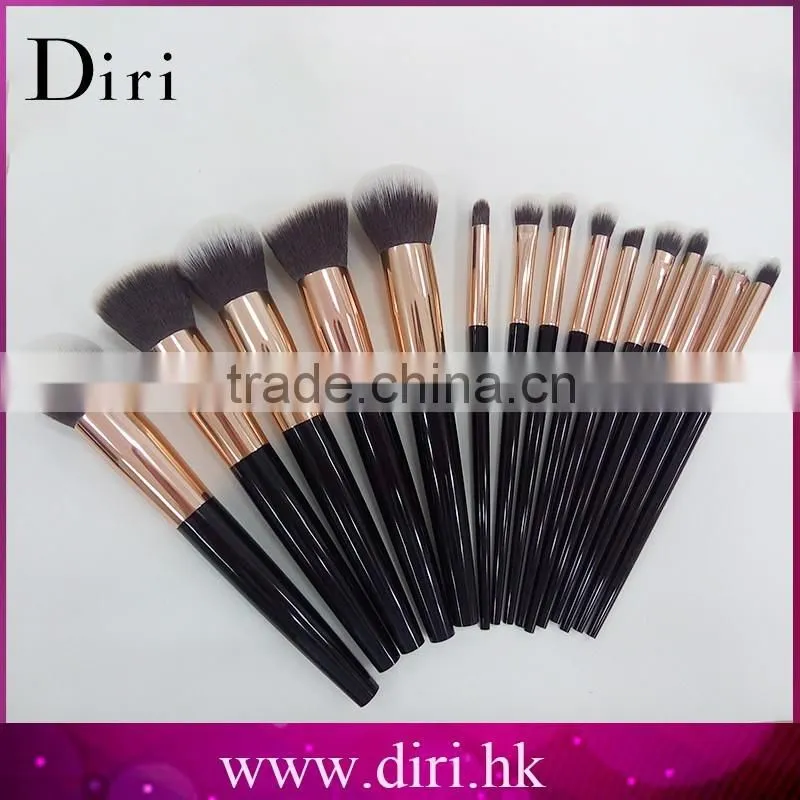 2016 private label 15pcs synthetic kabuki makeup brush with acrylic handle