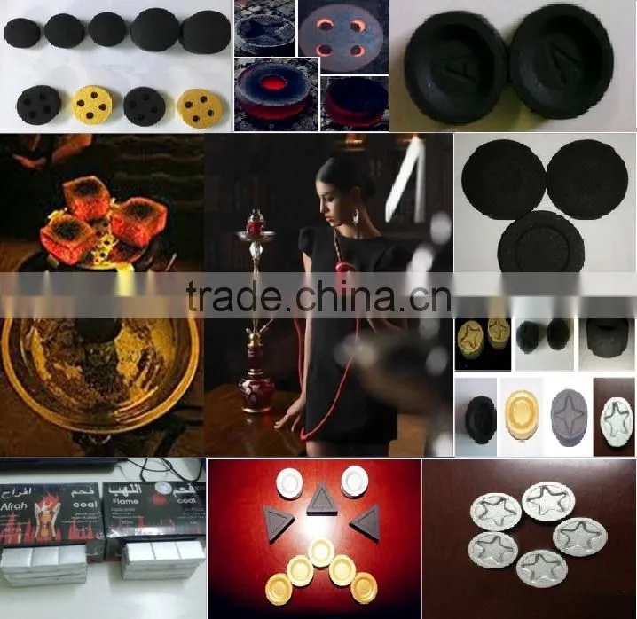 40mm high quality gold shisha charcoal for incensing and nargile use