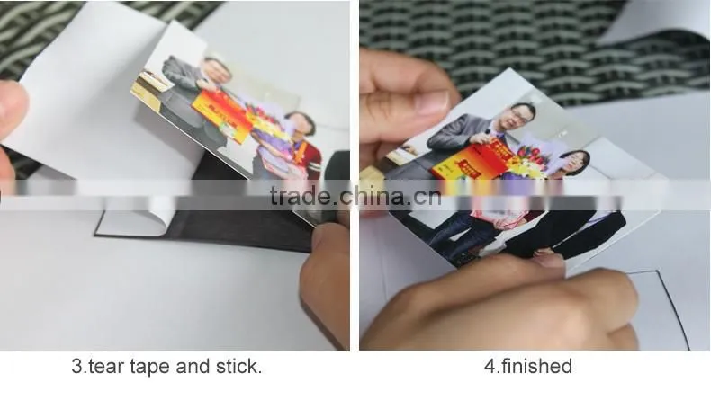 A4 size 1mm thick self-adhesive fridge magnets material strong magnetic sheet rubber magnet board