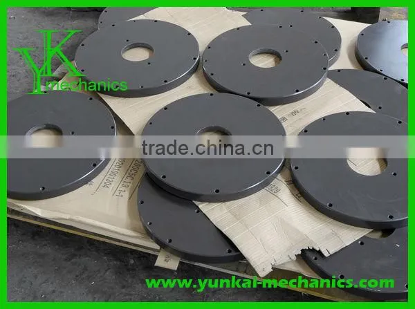 Pipe flange with black anodizing, flange with precision cnc machining and cnc turning