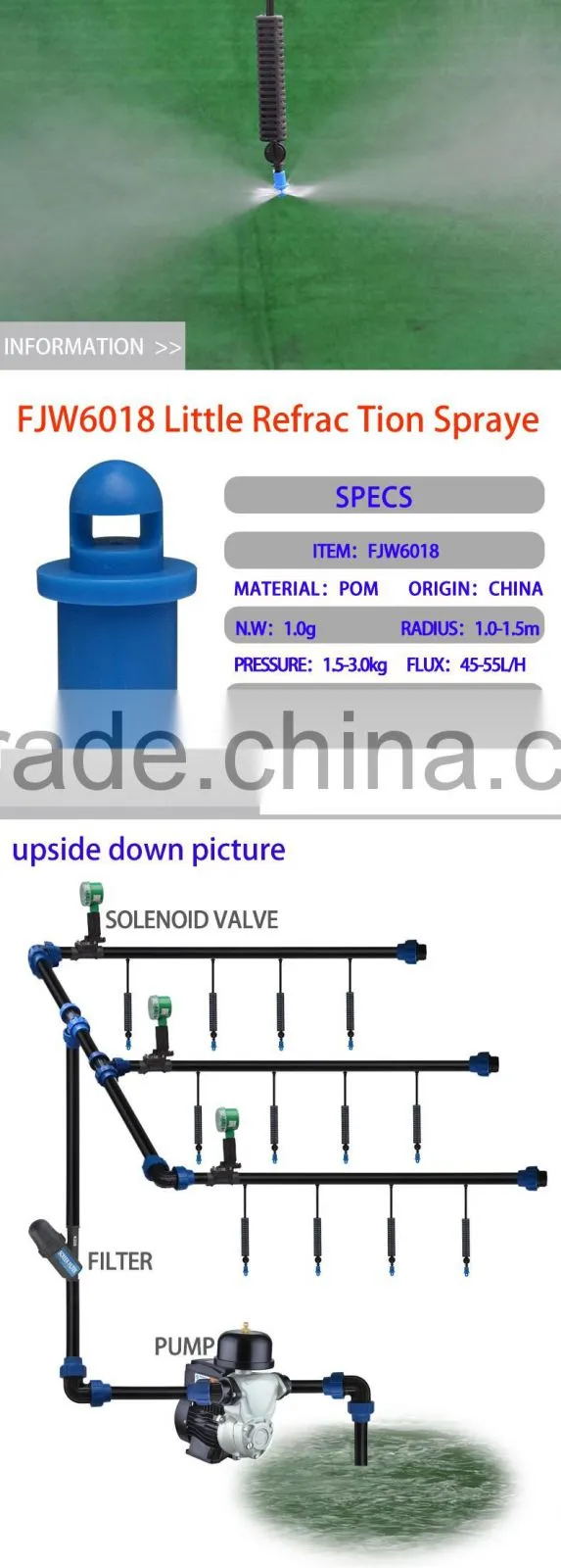 little refrac tion sprayer,irrigation mister,hot sale agriculture sprinkler